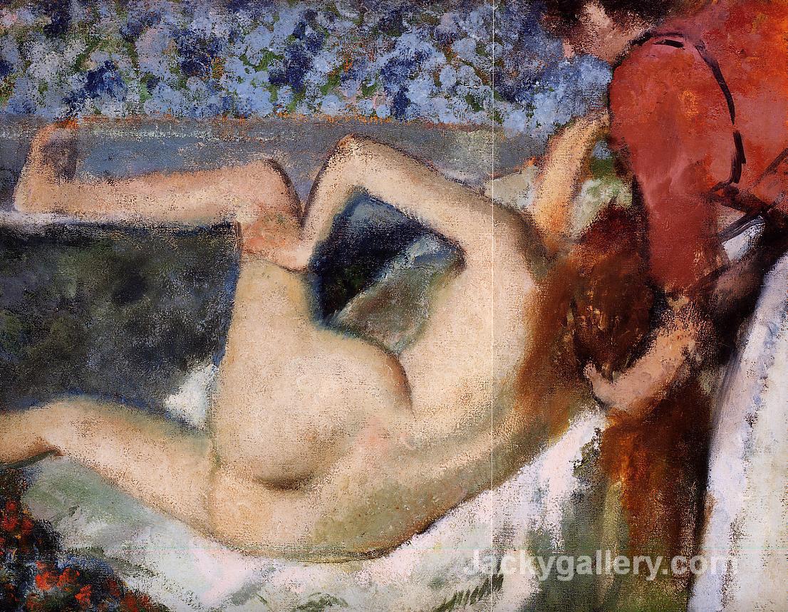 The Bath (Woman from Behind) by Edgar Degas paintings reproduction